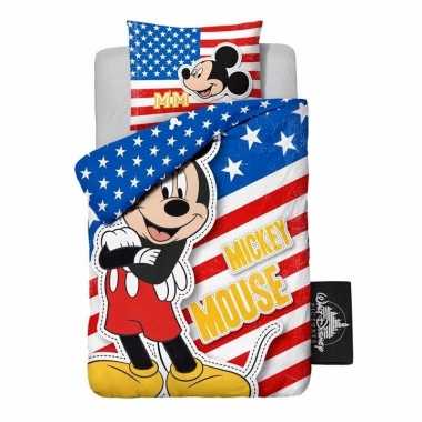 1 persoons dekbedovertrek van mickey mouse usa