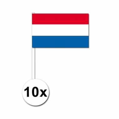10 zwaaivlaggetjes nederlandse vlag