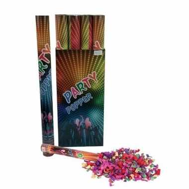 10x confetti knaller kleuren 80 cm