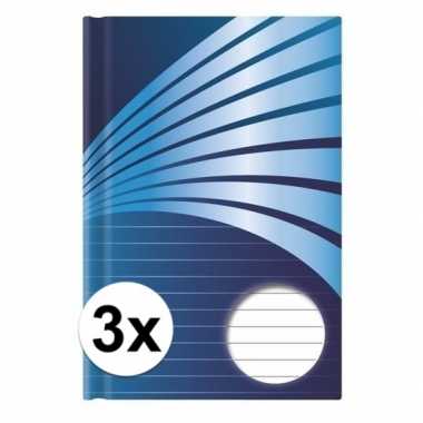 3 stuks luxe schriften a4 formaat harde kaft
