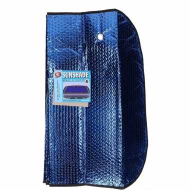 Auto zonnescherm metallic blauw