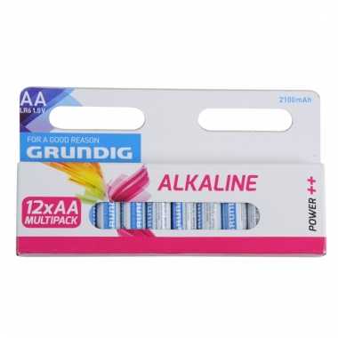 Batterijen aa grundig 12 stuks