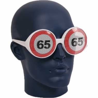 Bril 65 jaar verkeersbord