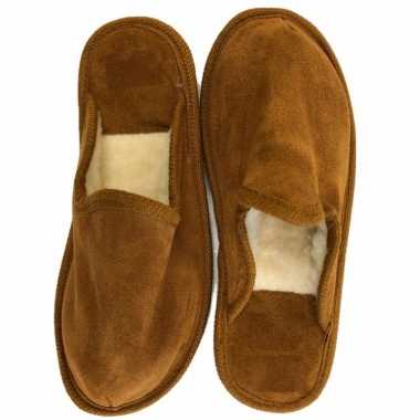 Buine heren slippers 100% wol