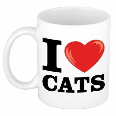 Cadeau beker voor katten liefhebber 300 ml