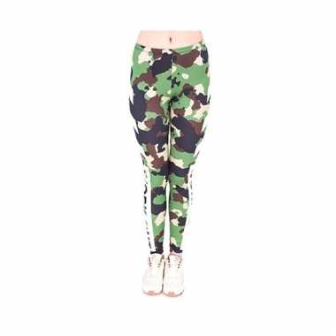 Dames party legging army thema