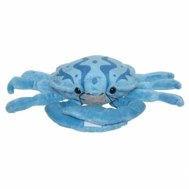 Dierenknuffel zeedier krabbetje blauw 25 cm