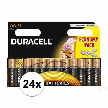 Duracell lr6 aa batterijen 24 stuks
