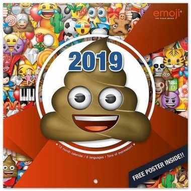 Emoticon smiley kalender 2019