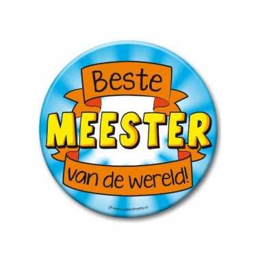 Extra grote button beste meester 10 cm
