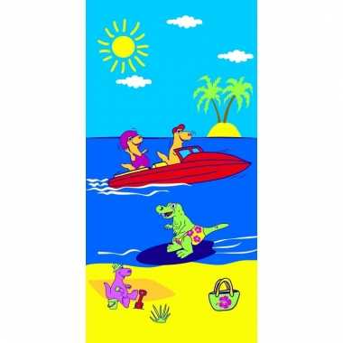 Gekleurd strandlaken holidays 70 x 140 cm