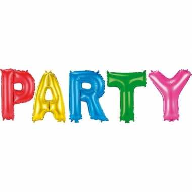 Gekleurde feest letter ballonnen party