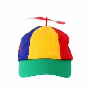 Grappig propeller petje gekleurd
