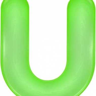 Groene opblaasbare letter u