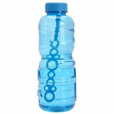 Grote bellenblaas fles blauw 3 liter