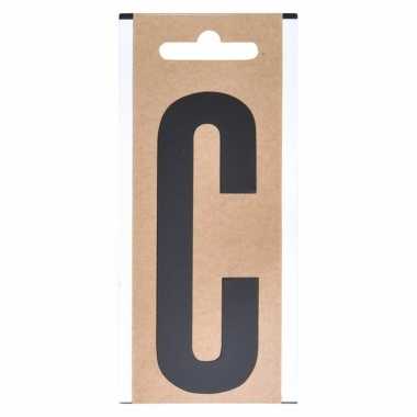 Huisvuil containersticker letter c 10 cm