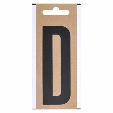 Huisvuil containersticker letter d 10 cm