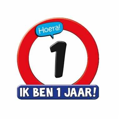 Hulde schild 1 jaar
