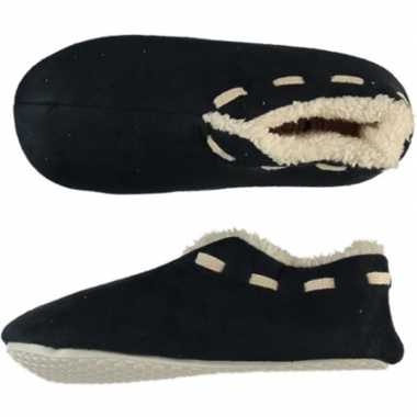 Jongens spaanse sloffen/pantoffels zwart maat 35-36
