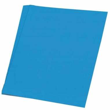 Karton blauw 48x68 cm