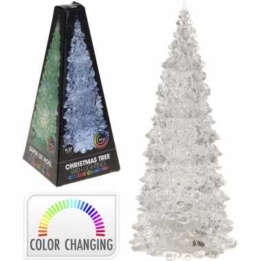 Kerstboompje met led licht 27 cm