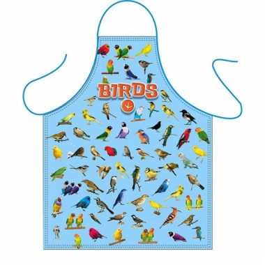 Kook schort vogels thema