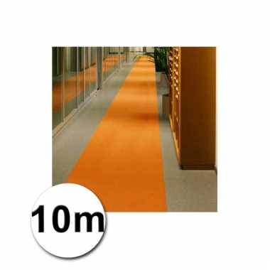 Loper in de kleur oranje 1 bij 10 meter
