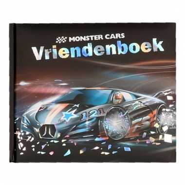 Monster cars vriendenboek zwarte auto