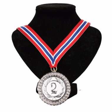 Noorwegen medaille nr. 2 halslint rood/wit/blauw