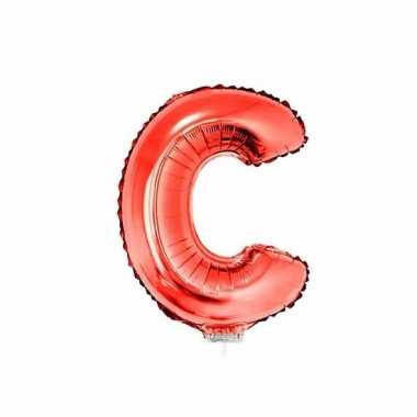 Opblaasbare letter c rood 41 cm