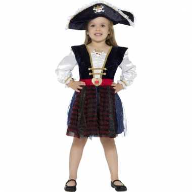 Piraat verkleed jurkje met glitters voor meisjes