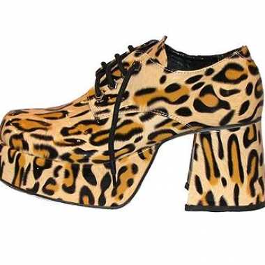 Plateau schoenen in luipaard print