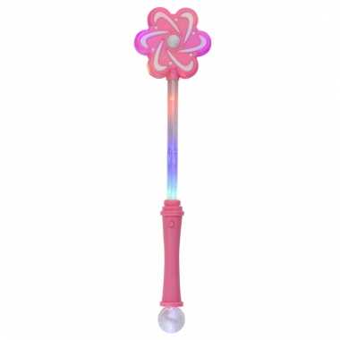Prinses verkleedaccessoires toverstaf roze