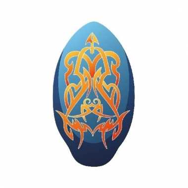 Skimboard tribal blauw/oranje 100cm