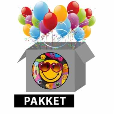 Smiley themafeest pakket