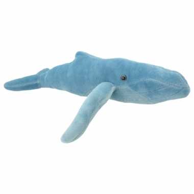 Speelgoed bultrug walvis knuffel 34 cm