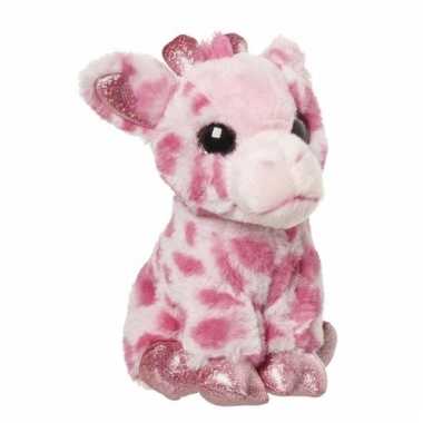 Speelgoed dieren giraffe knuffel 23 cm