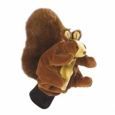 Speelgoed handpop eekhoorntje 22 cm