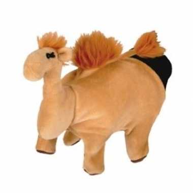 Speelgoed handpop kameeltje 22 cm