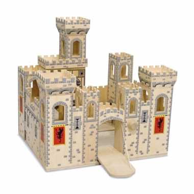 Speelgoed kasteel medieval van hout