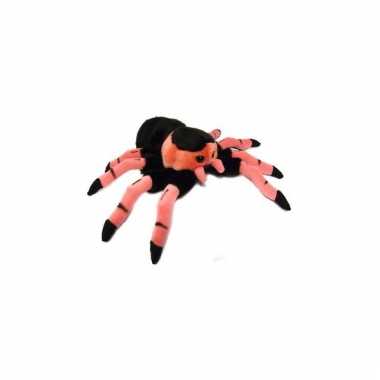 Spinnen knuffel tarantula roze 22 cm