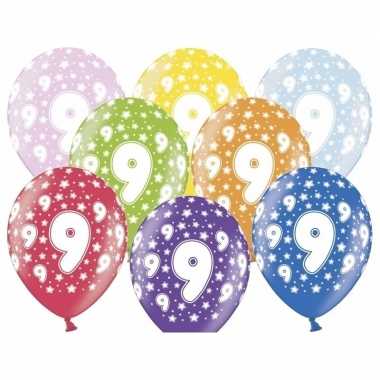 Sterretjes ballonnen 9e verjaardag