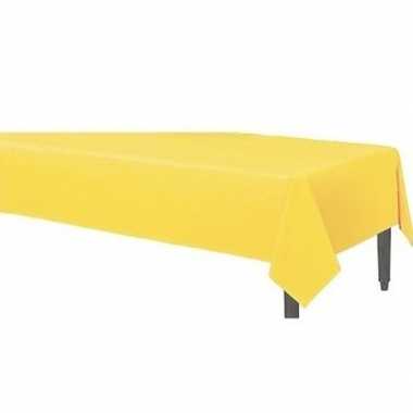 Stoffen tafelkleed geel 120 x 180 cm