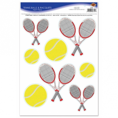 Tennis feest stickers