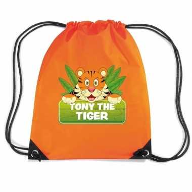 Tony the tiger tijger rugtas / gymtas oranje voor kinderen