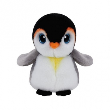 Ty beanie knuffeltje pinguin met kraalogen 15 cm