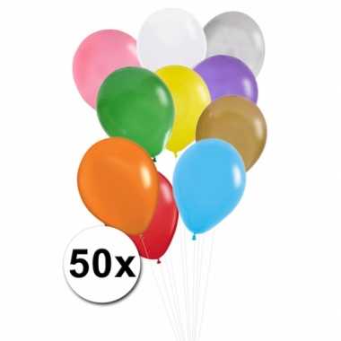 Verjaardag ballonnen gekleurd 50x