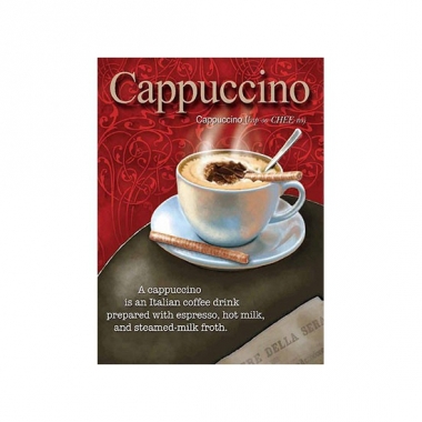 Wand bordje cappuccino 15 x 20 cm