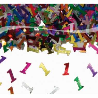 Zak gekleurde 1 jaar confetti