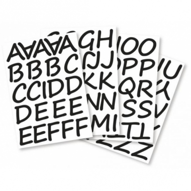 Zelfklevende letter stickers 5 cm